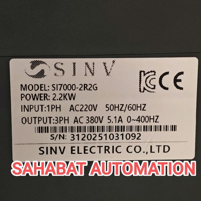 Jual Inverter motor 220V to 380V 2,2 kw motor 3 HP 1 phase 220V ke 3 ...