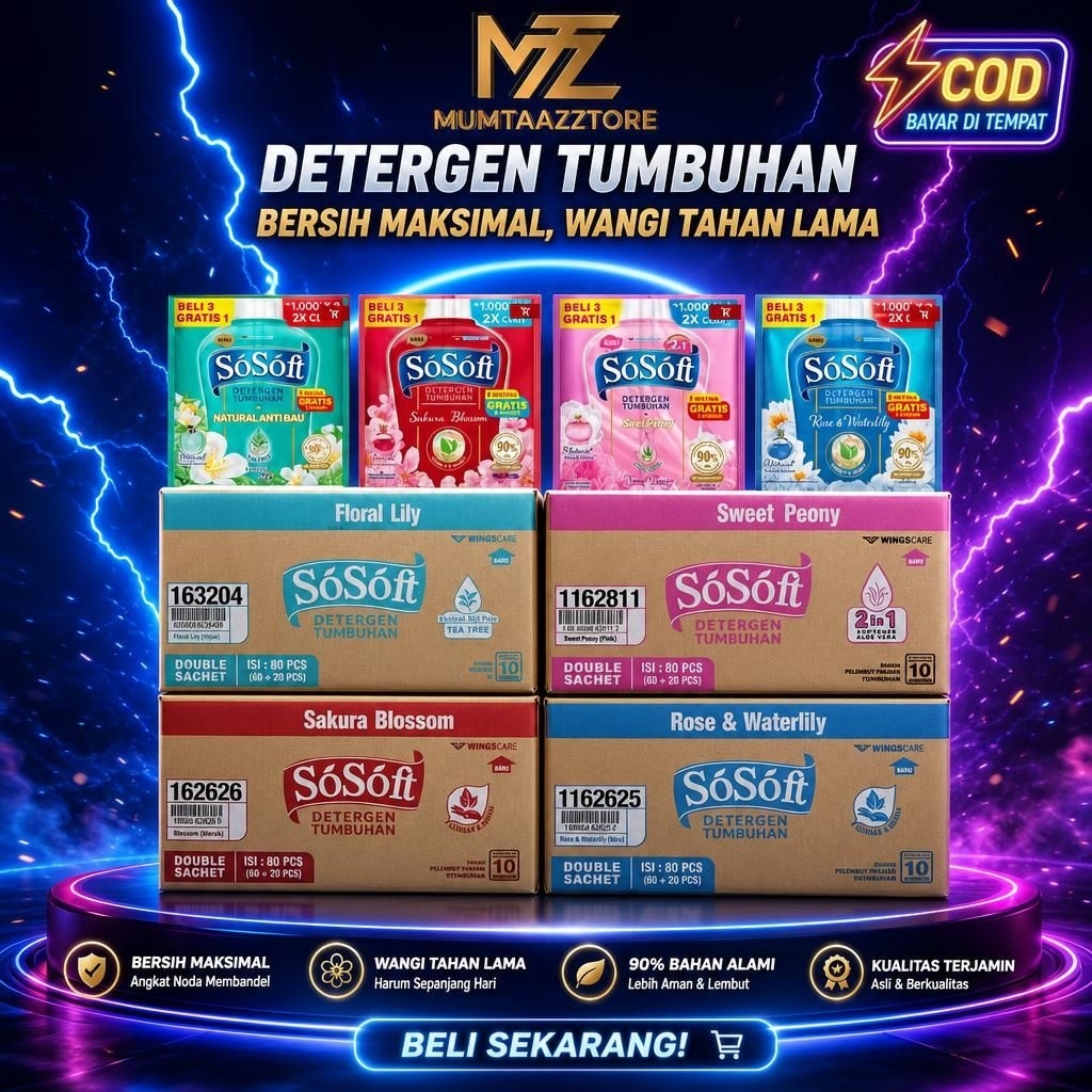 Jual Sosoft Detergent Terlengkap & Harga Terbaru Juli 2026 | Shopee ...