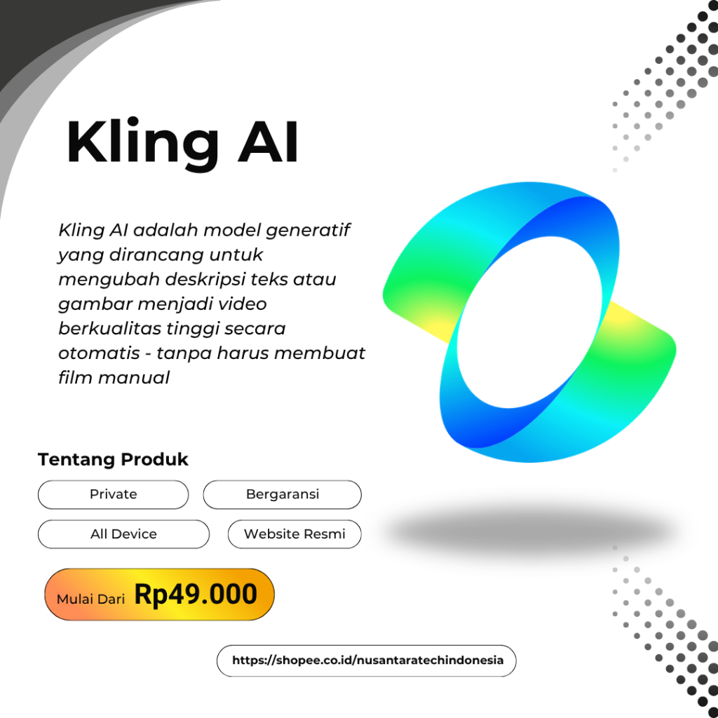 Kling AI Premium By Leonardo 8500 Credit Text to Video Images to Video Resmi Private Bergaransi