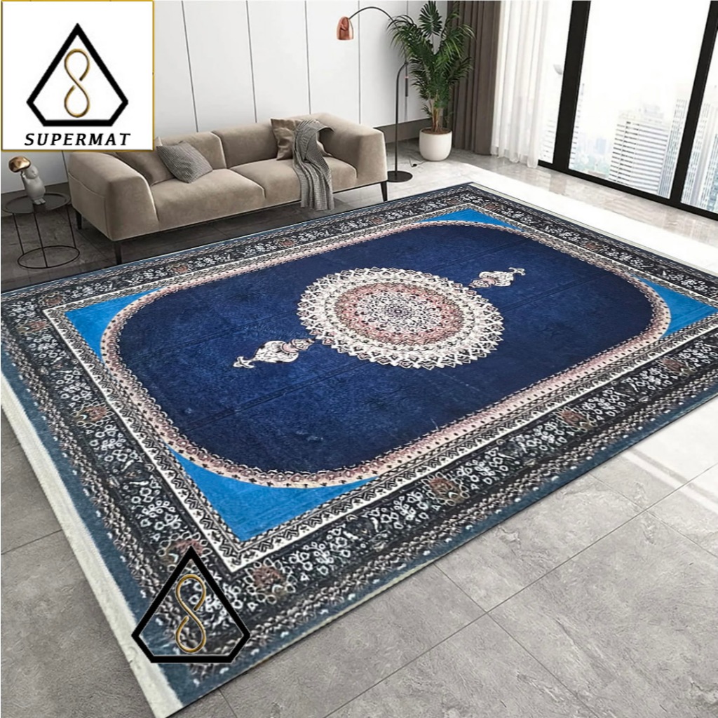SUPERMAT - Karpet Permadani Sutra Premium Jumbo Tebal 10 mm [Uk 200 x 300 Cm]