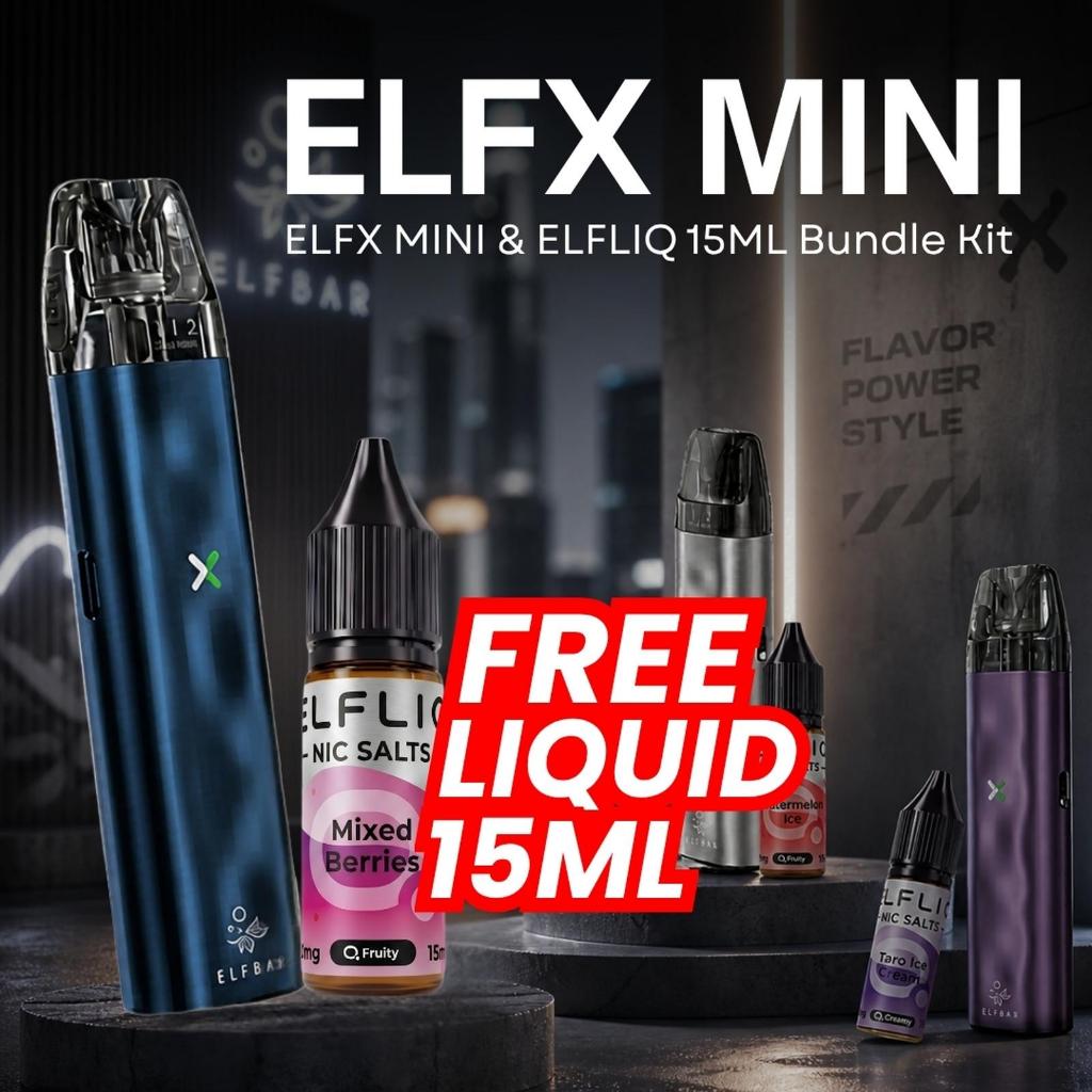 Jual ELFBAR ELFX MINI POD KIT BUNDLING LIQUID ELFLIQ 15ML AUTHENTIC ...