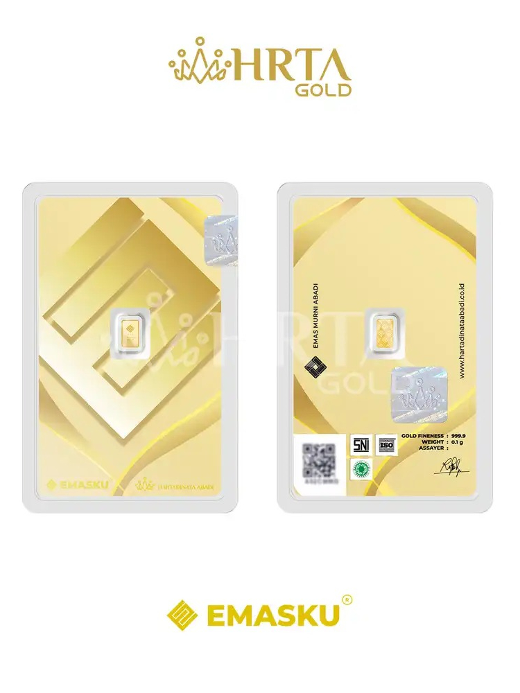 Jual Logam Mulia Emasku Hartadinata Abadi 0.1 gram emaskita LM Emas ...