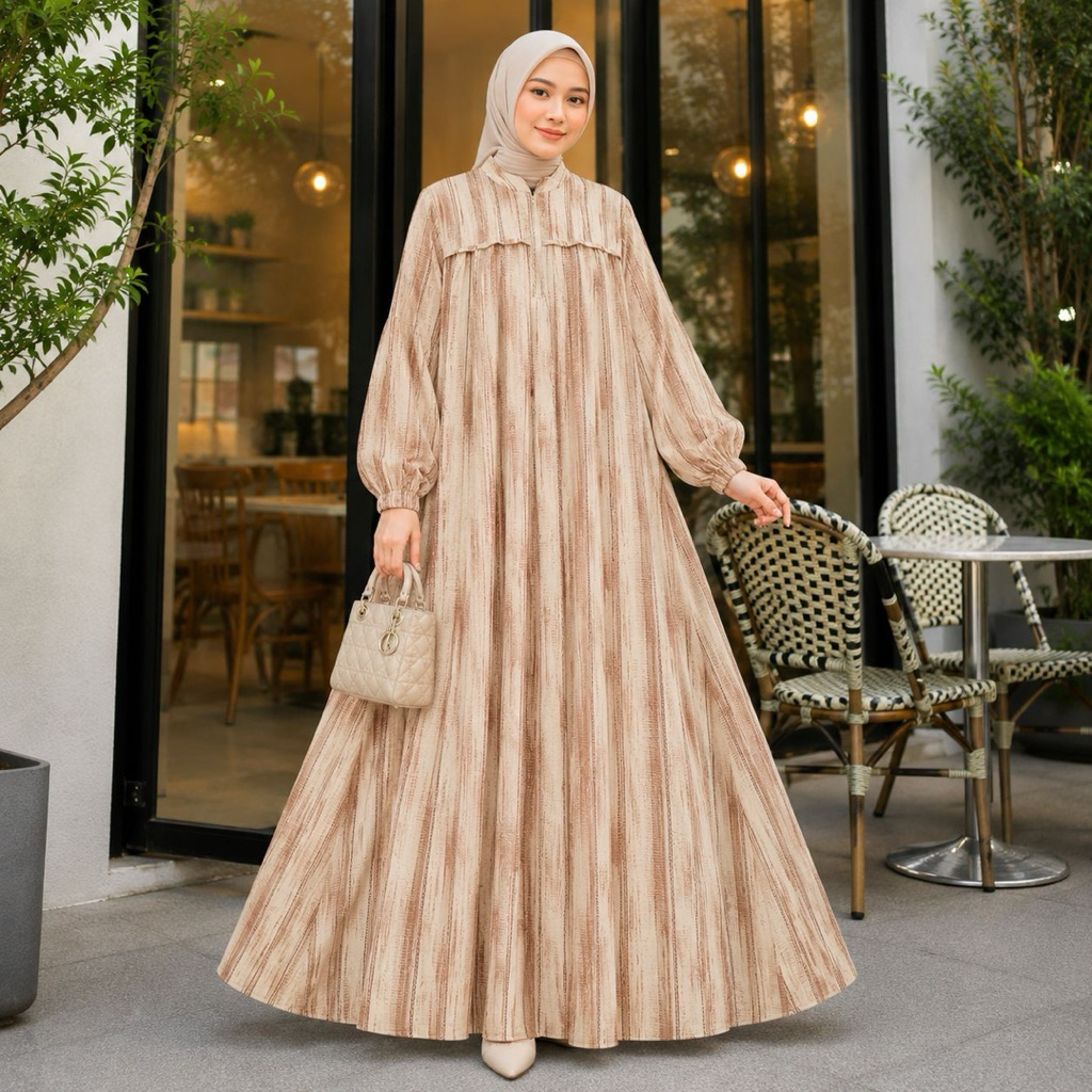 ELITA DRESS By ZIYA DAILY FASHION ~ Gamis Rayon Premium terbaru