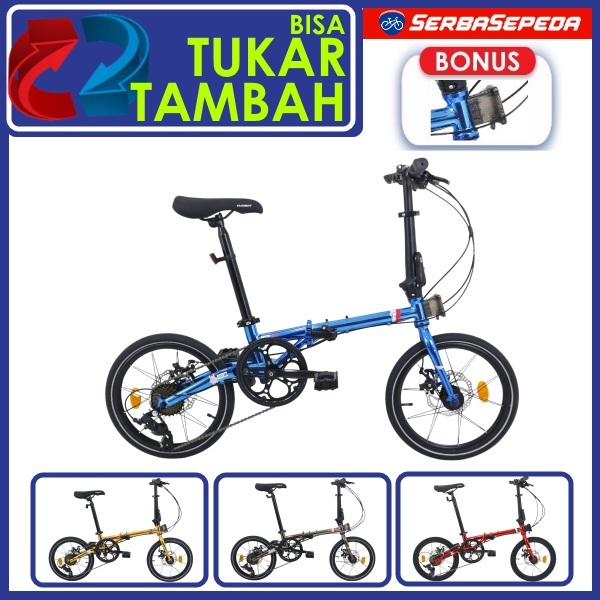 Element Sepeda Lipat Troy UV 8 Speed 16 Inci