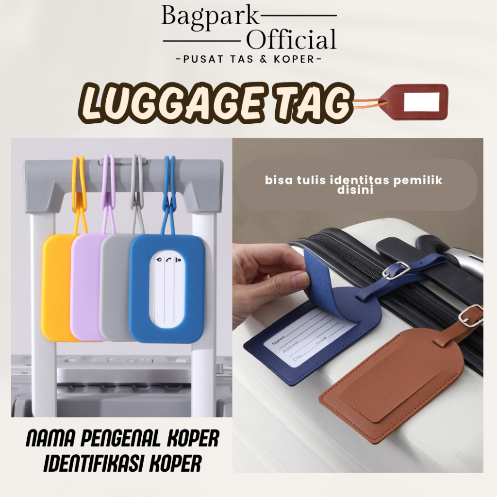 Jual ( TERMURAH ) Luggage Tag Label Identitas Koper Bagasi Tas Penanda ...