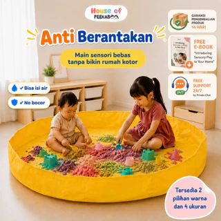 Sensory Play Art Mat Playmat | Karpet/Matras/ Alas Main Sensory Kolam Renang Anak Bayi waterproof Playmate Bayi/ sensory mat kolam lipat praktis tanpa pompa | alas messy play montessori mainan edukasi anak anti berantakan mudah dibersihkan playmat viral
