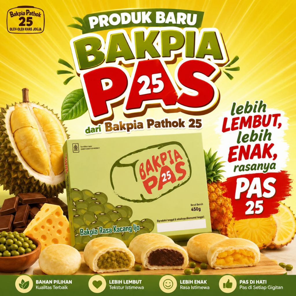 Jual Bakpia 25 Terlengkap & Harga Terbaru Juli 2026 | Shopee Indonesia