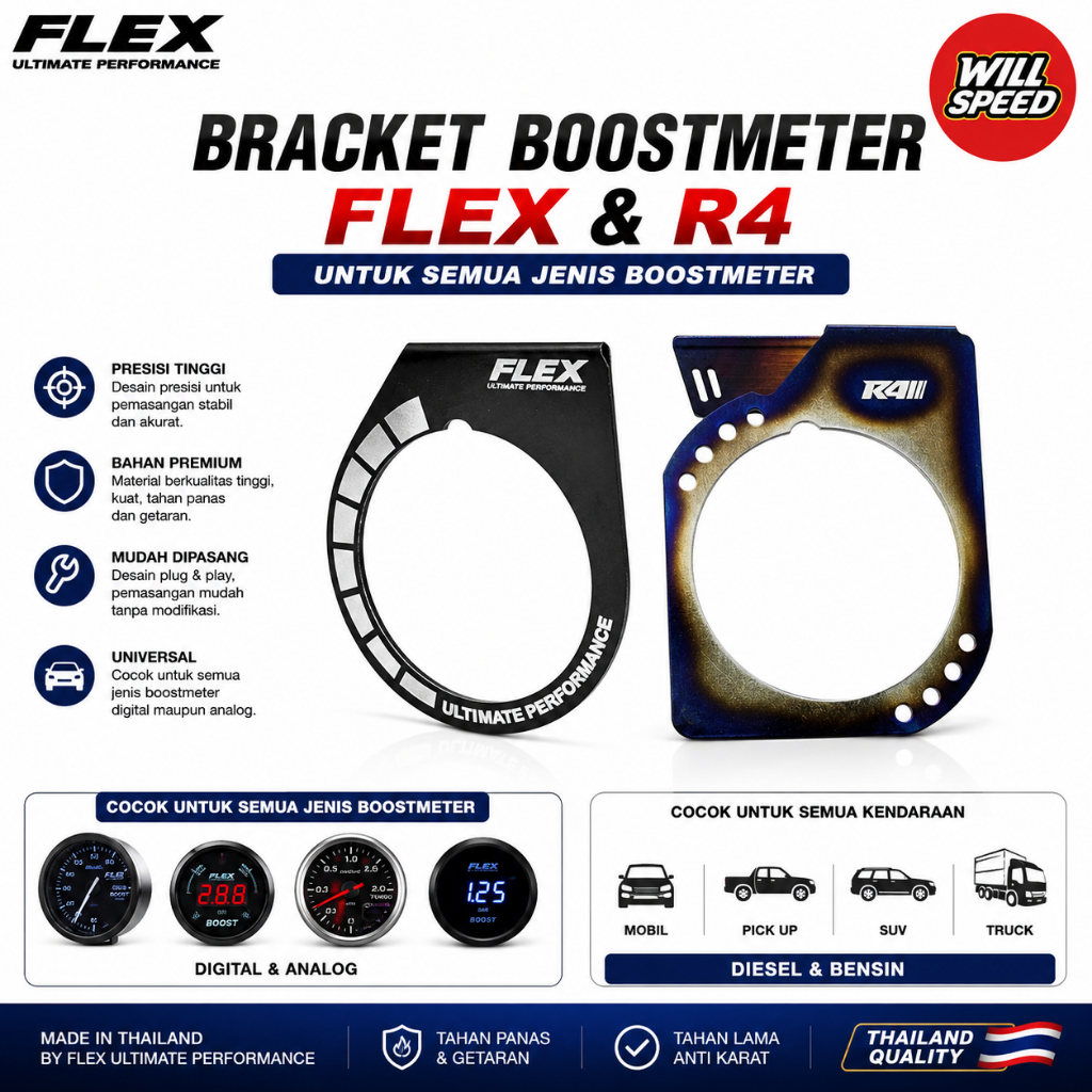 Jual BRACKET FRAME BOOSTMETER ORIGINAL FLEX R4 | Shopee Indonesia