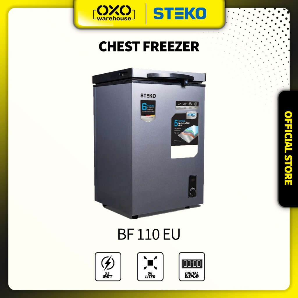 Jual STEKO Chest Freezer Box BF-110 EU 100 Liter Low Watt Garansi Resmi ...