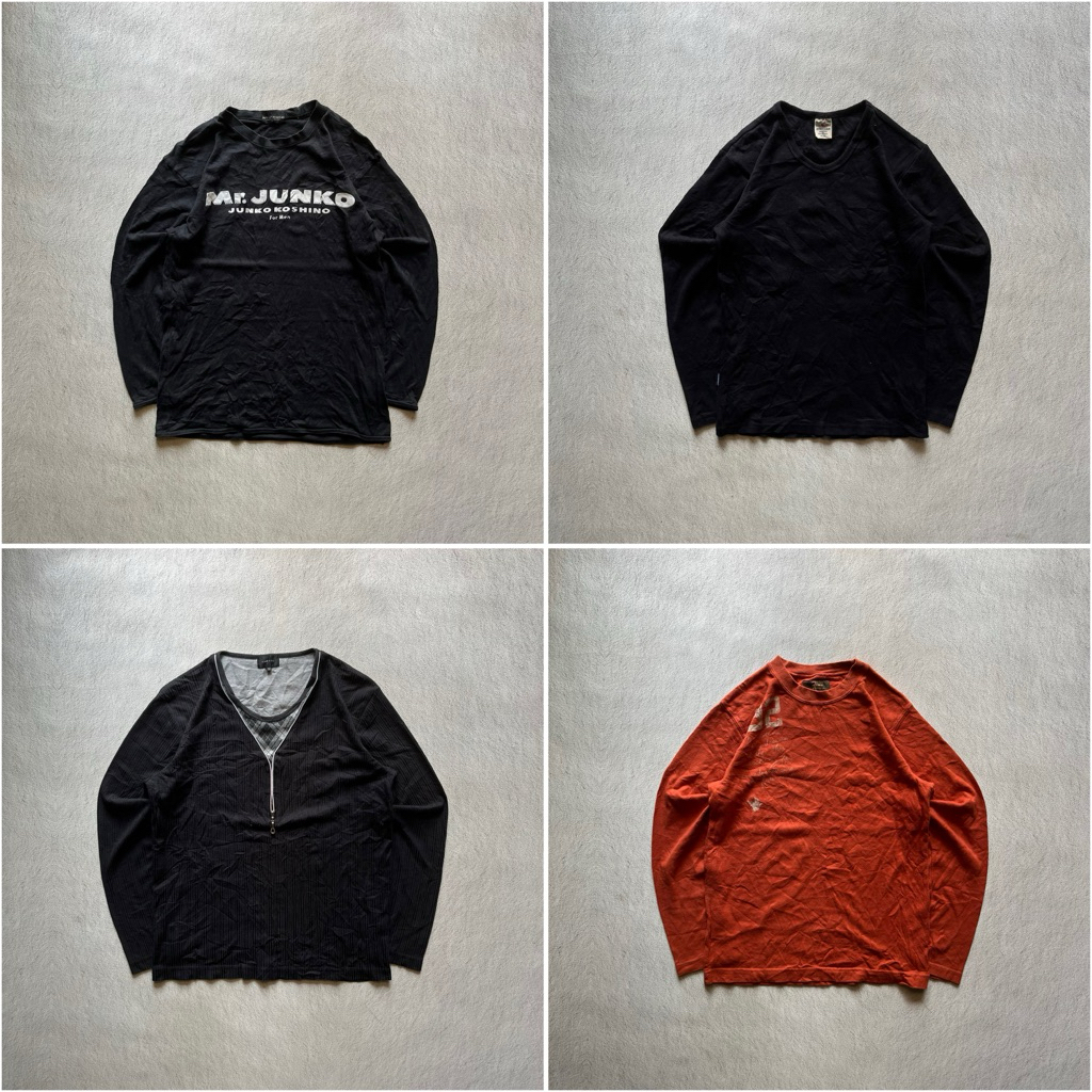 Jual LONGSLEVE SHIRT / HENLEY SHIRT / T-SHIRT | Shopee Indonesia