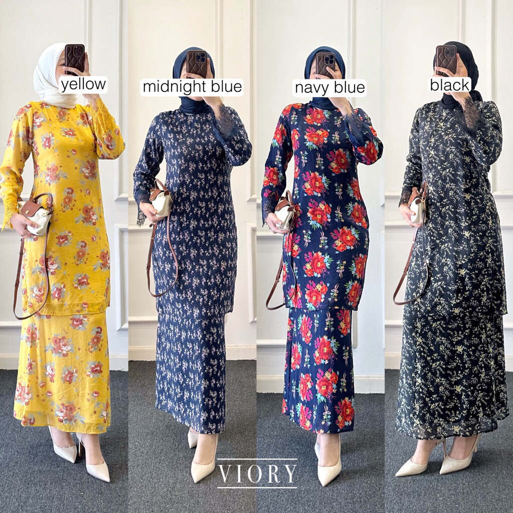Jual OMEERA SET / One Set Motif / Baju Kurung Melayu / Setelan Tunik ...