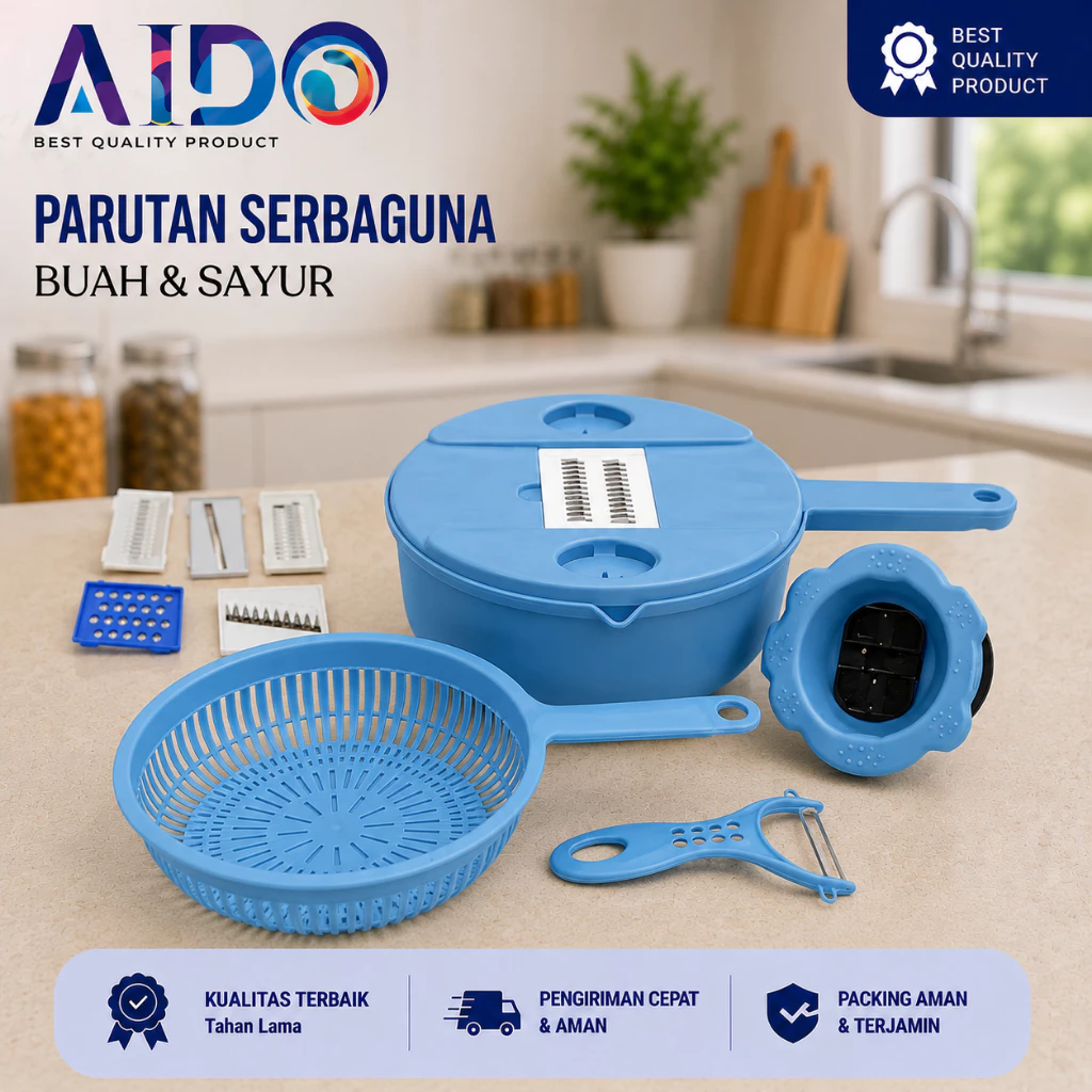 Worldcut 10 In 1 Multi Fungsi Pisau Sayuran