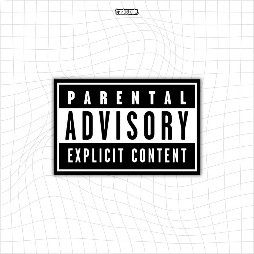Jual Sticker PARENTAL ADVISORY EXPLICIT CONTENT | Shopee Indonesia