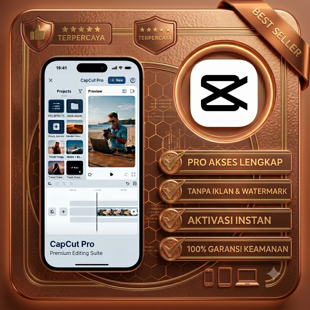 CapCut Pro 50000+ Template Full Feature 30 Hari | Full Garansi Kirim Kilat