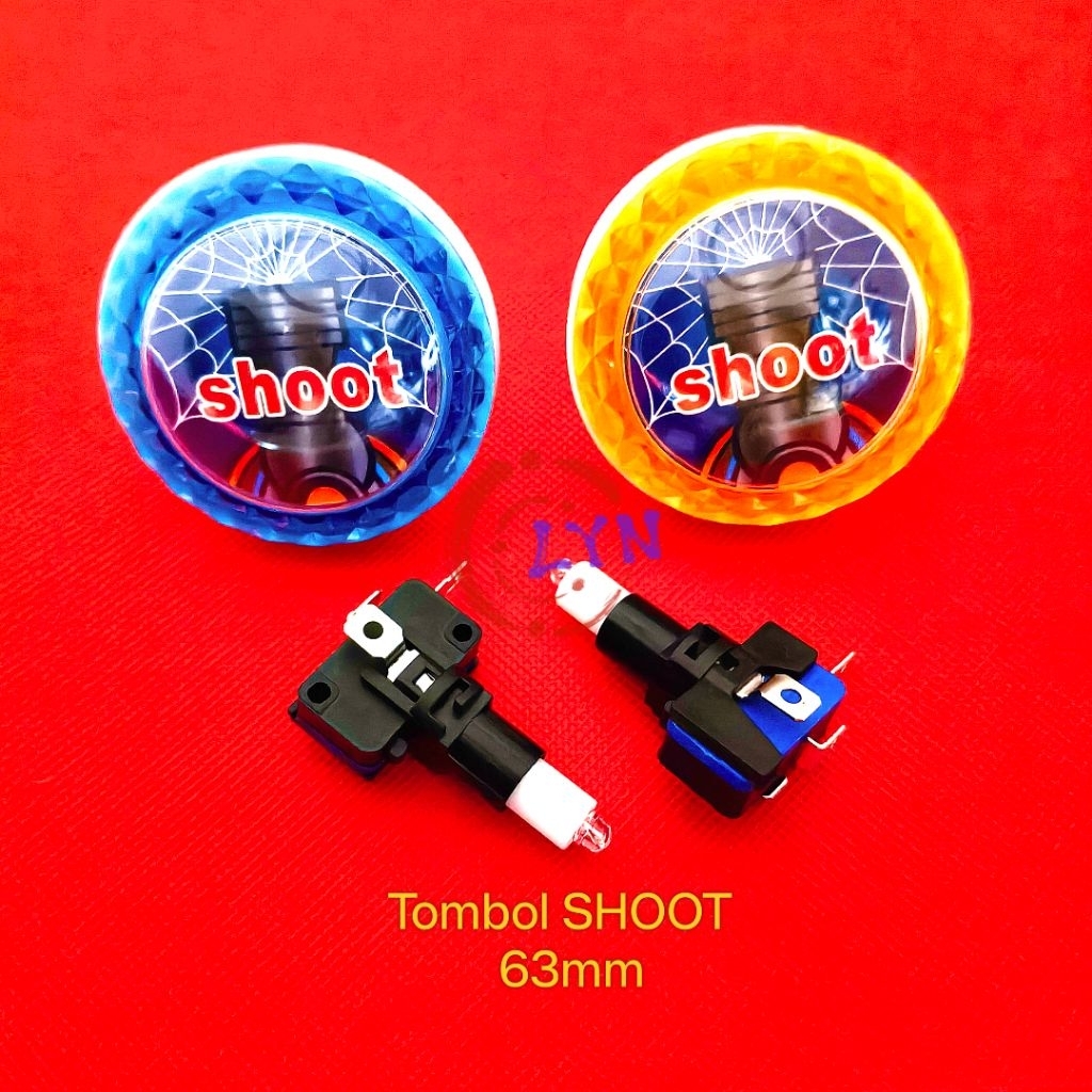 Jual Tombol SHOOT 63mm Arcade DingDong Fishing Push Button Mesin Ikan ...