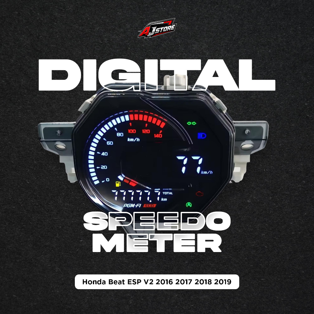 Jual Speedometer Digital Honda Beat ESP V2 2016 2017 2018 2019 Full LED ...