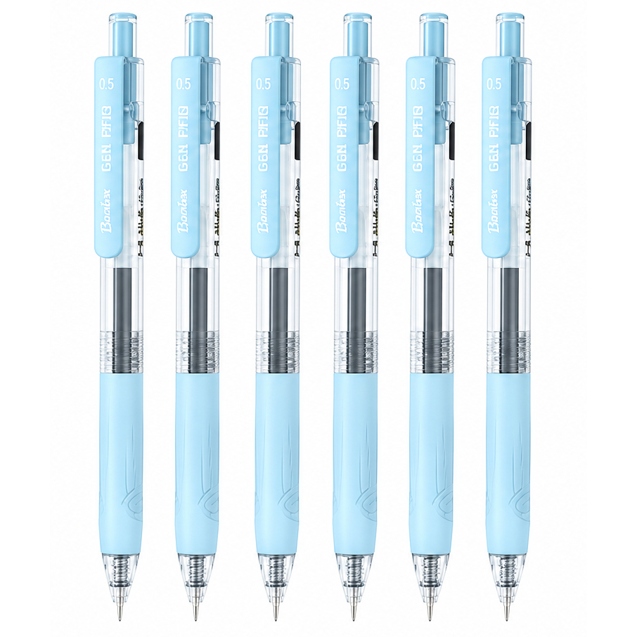 Bantex Gel Pen 0.5 mm / Pulpen Sekolah Tinta Anti Macet Cepat Kering Soft Grip Pastel BG1103 (3)