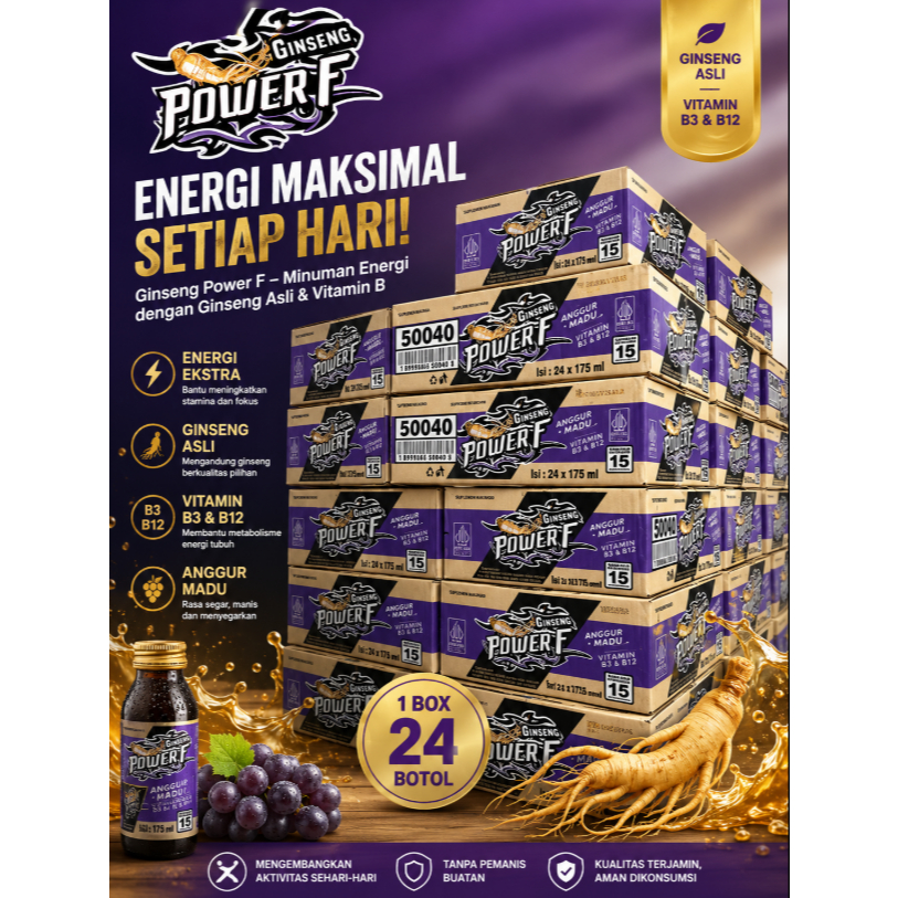 Jual Minuman Power F Terlengkap & Harga Terbaru Juli 2026 | Shopee ...