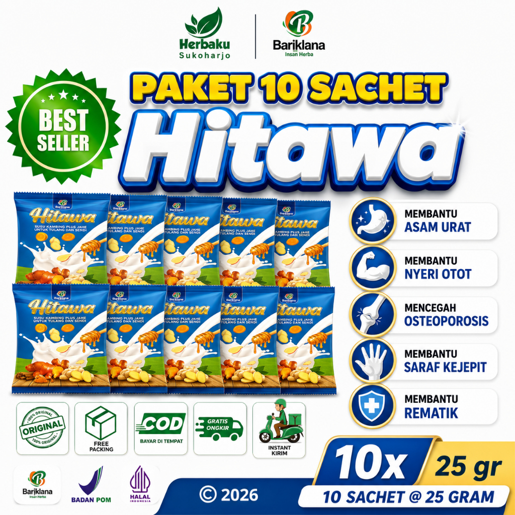 Jual Hitawa Susu Kambing Etawa Plus Jahe 10 Sachet – Atasi Pegal Linu ...