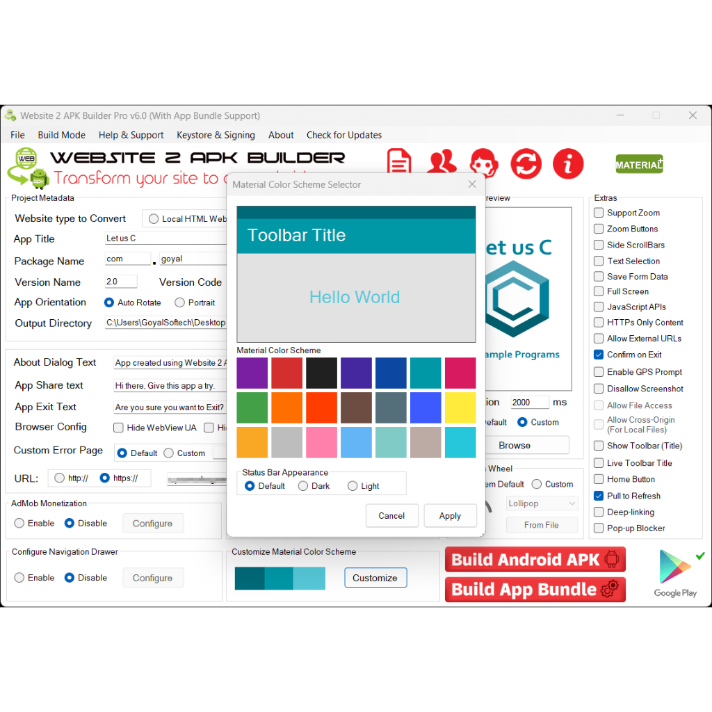 Website 2 APK Builder Pro v5.1.0.1 2024 Windows (Lifetime Full Version) - MasterSoftware