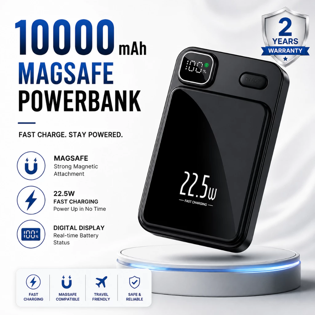 WANKEI LENTIVEN Wireless Powerbank 10000Mah Mini Fast Charging Magsafe Magnetic 20W iPhone