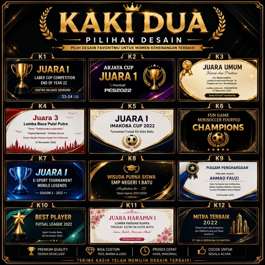 Jual Desain Stiker Piala Terlengkap & Harga Terbaru Juli 2026 | Shopee ...