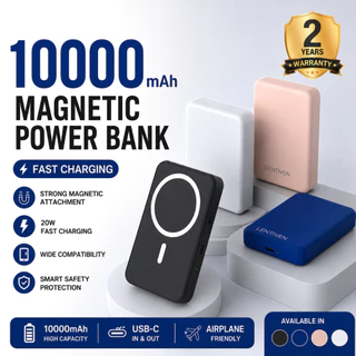 WANKEI LENTIVEN Powerbank Wireless 10000Mah Mini Fast Charging Magsafe Magnetic 20W For Iphone Garansi 2 Tahun WXX27