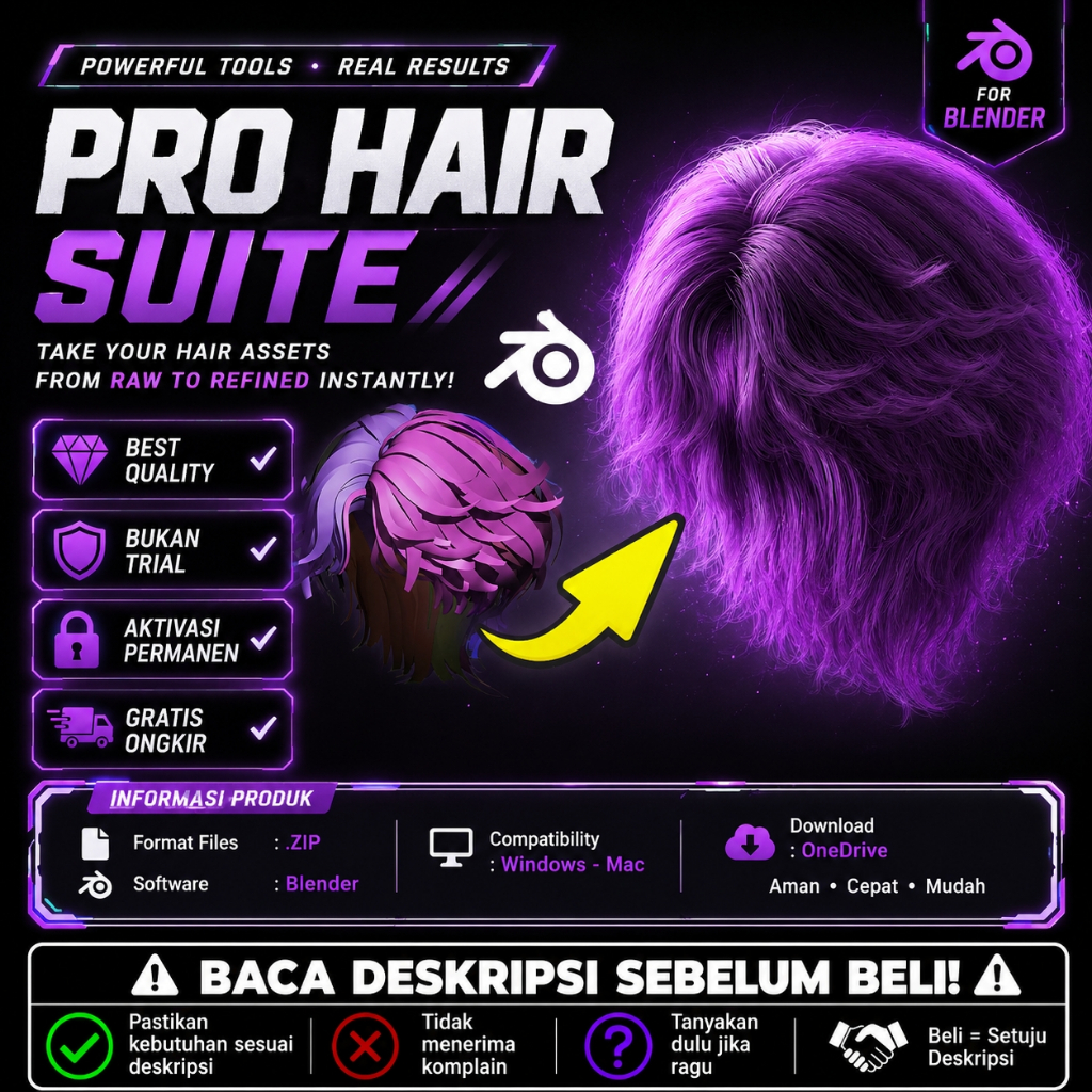 3D Blender - Pro Hair Suite - 290725