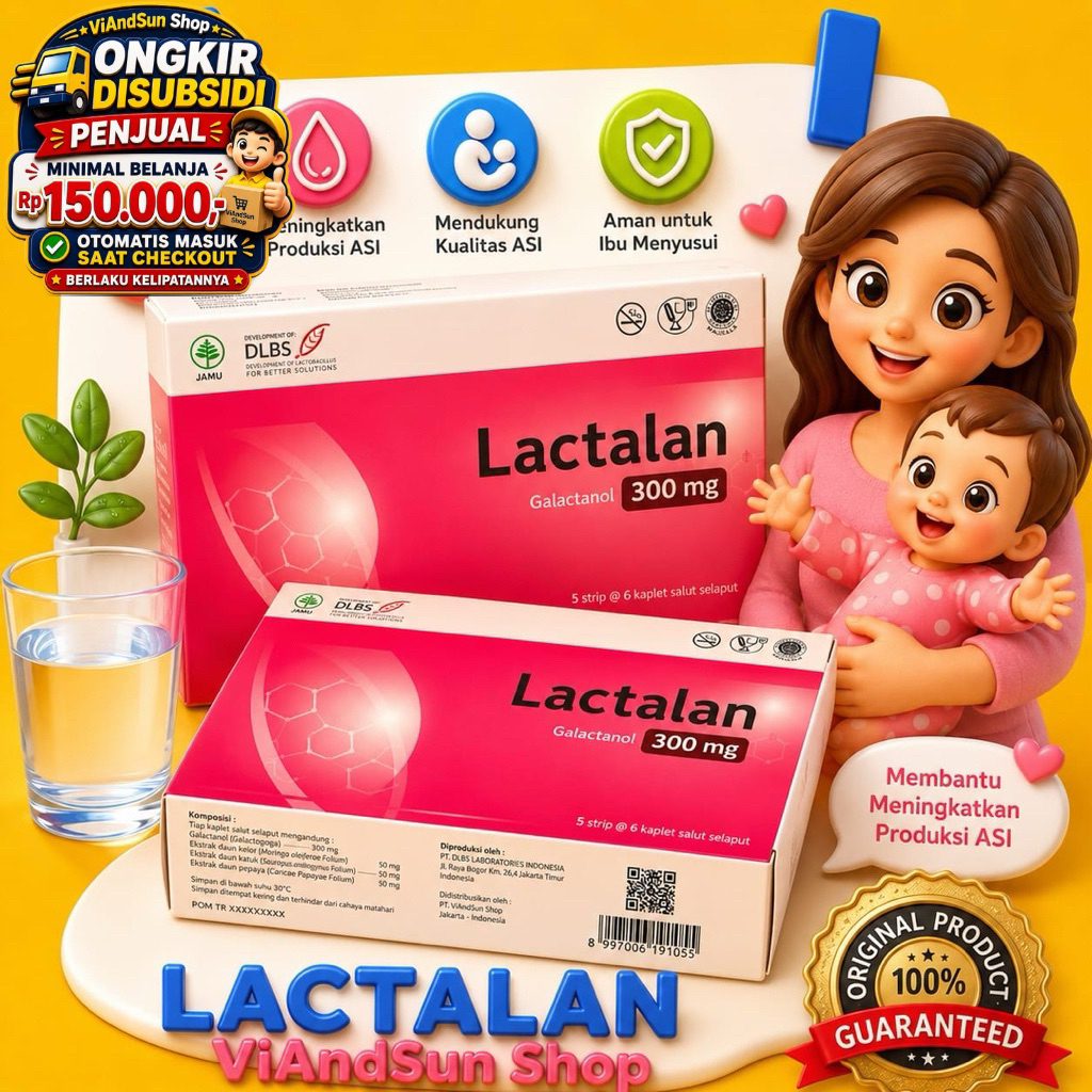Jual LACTALAN 300Mg / 30 tablet / VItamin ASI | Shopee Indonesia