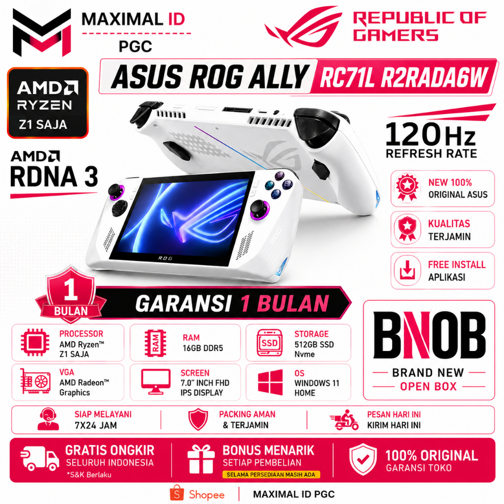Jual Asus ROG Ally Terlengkap & Harga Terbaru Juli 2026 | Shopee Indonesia