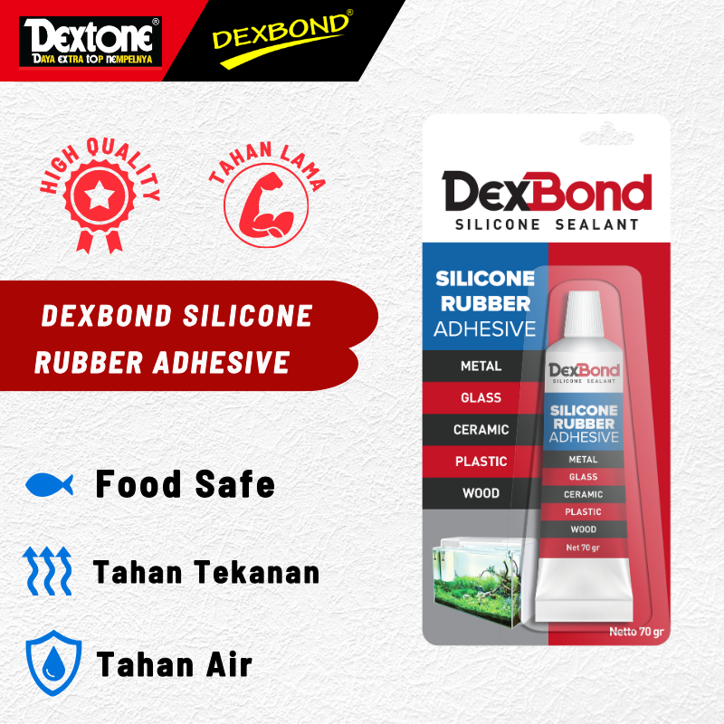 Jual Dexbond Sealent Silicone Rubber/Lem Sealant/Lem Aquarium | Shopee ...