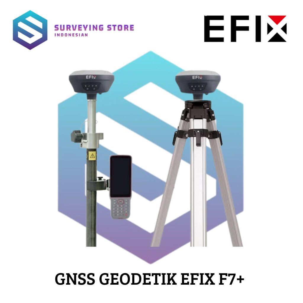 Jual GNSS GEODETIK EFIX F7+ IMU-RTK GNSS Rover with EFIX EBASE GNSS ...