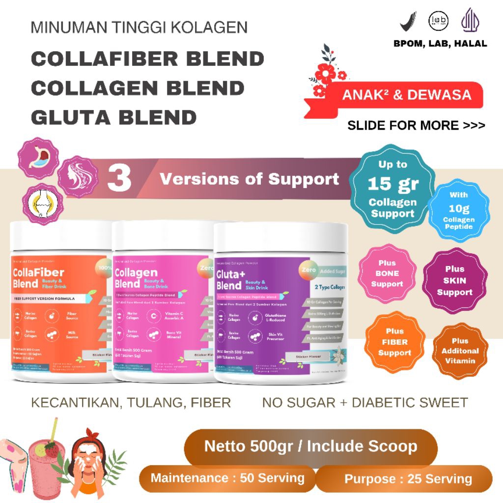 Jual Infinity Collagen Blend 500 gram Minuman Kolagen - Beauty & Bone ...