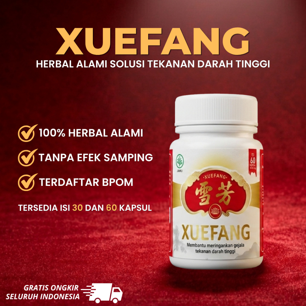Xuefang - Herbal Alami Atasi Tekanan Darah Tinggi - Original Terdaftar BPOM
