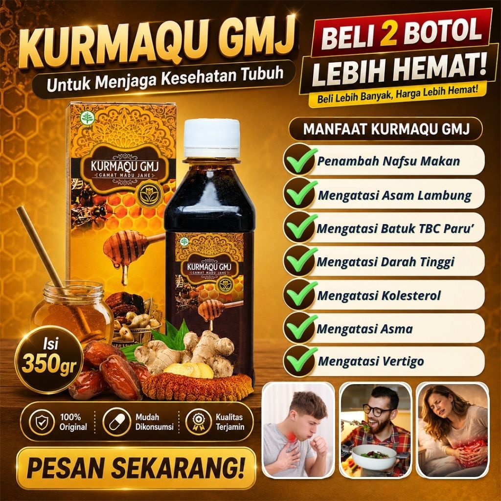 Kurmaqu Sari Kurma Dan Madu Vitamin Sari Kurma Penambah Nafsu Makan Penggemuk Badan Obat Asam Lambung Maag Batuk Tbc Paru Paru Demam Darah Tinggi Kolesterol Amandel Jantung Usus Buntu Liver Asma DBD Typus Vertigo Vitamin Anak Vitamin Dewasa
