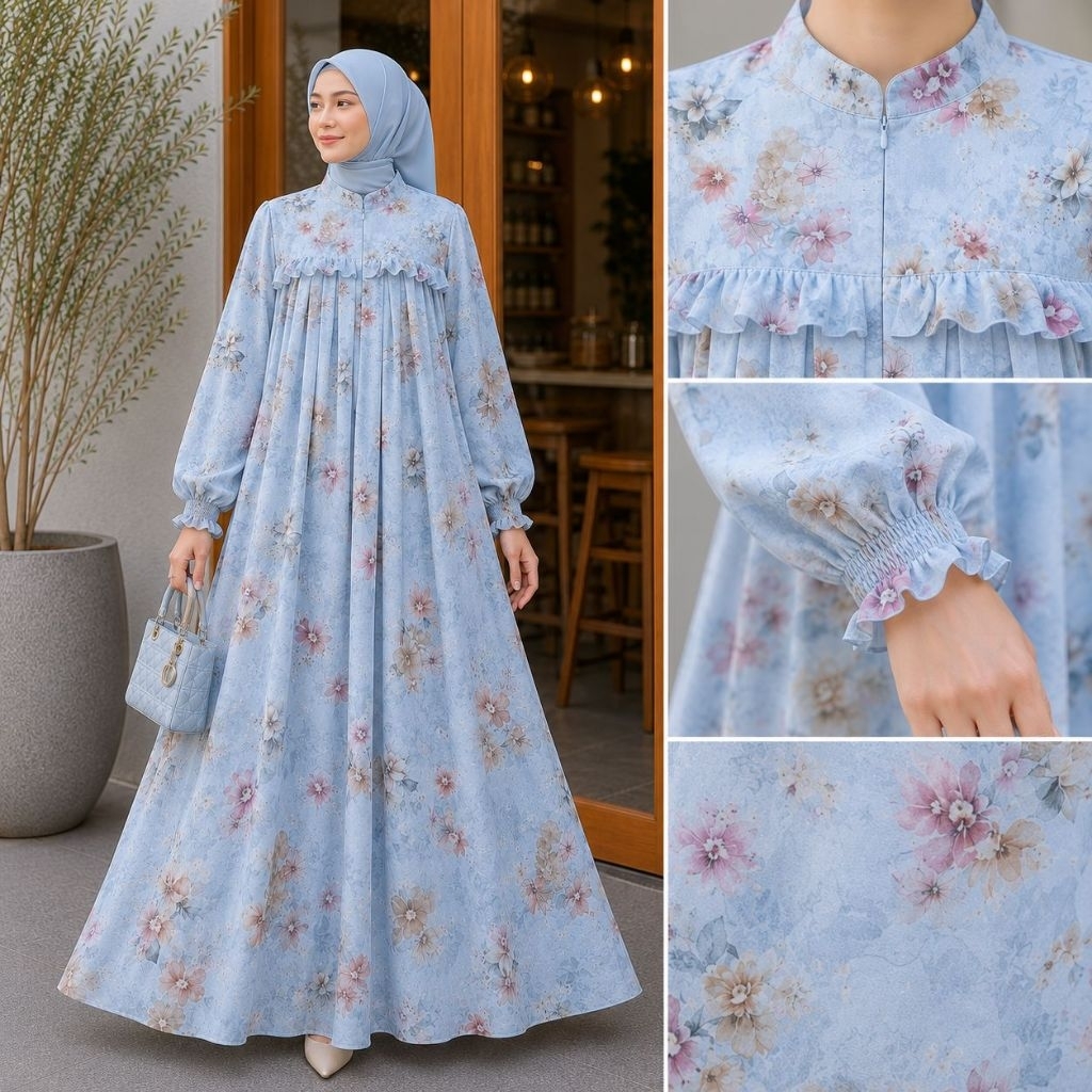 EMIRA DRESS By ZIYA DAILY FASHION ~ Gamis Ceruty Babydoll Premium