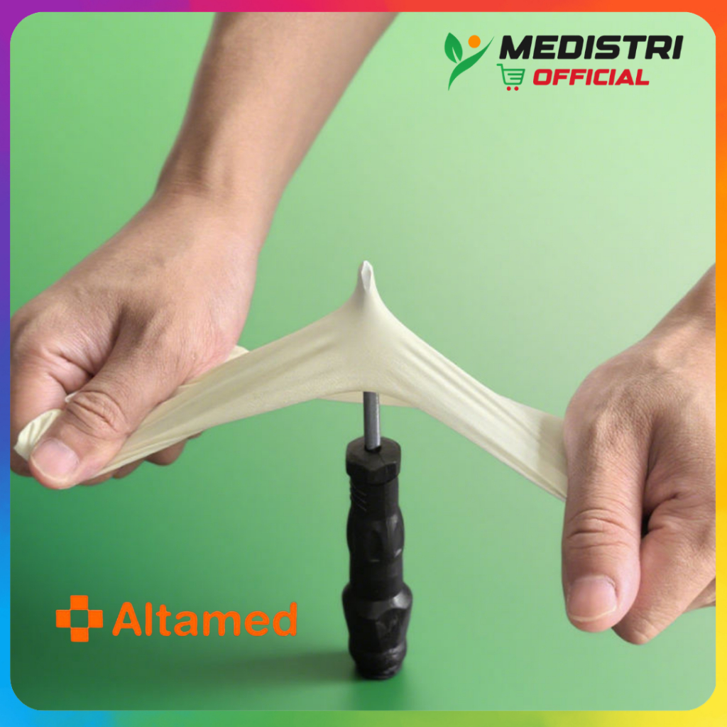 Jual Altamed Sarung Tangan Latex Handscoon Medis Powder Examination ...