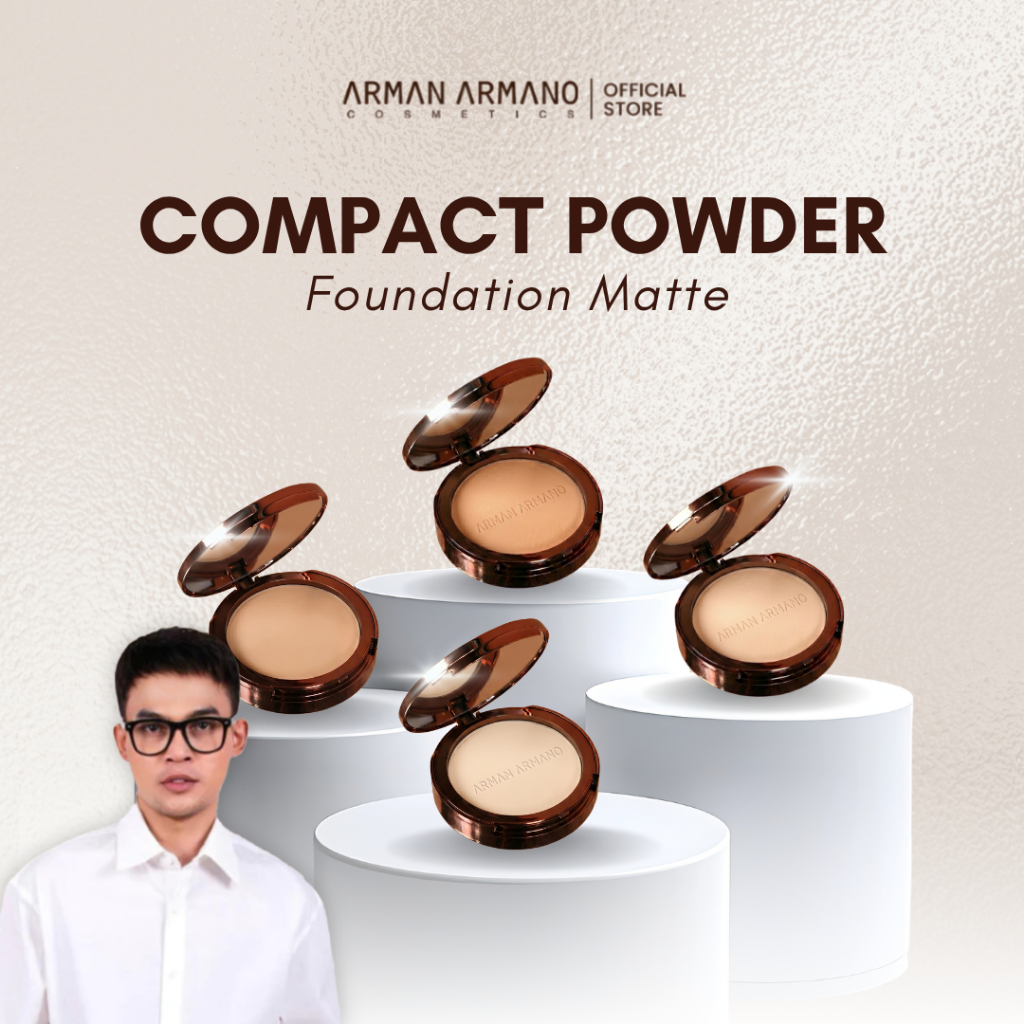 Jual ARMAN ARMANO COMPACT POWDER FOUNDATION | Shopee Indonesia