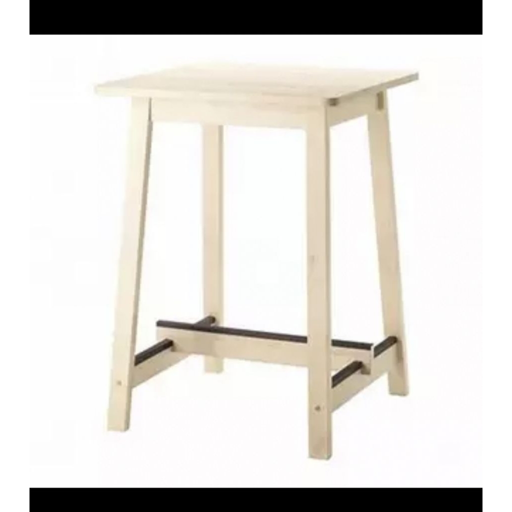 Jual MEJA IKEA NORRAKER Bar Table 74x74 cm | Meja Tinggi Kayu Asli