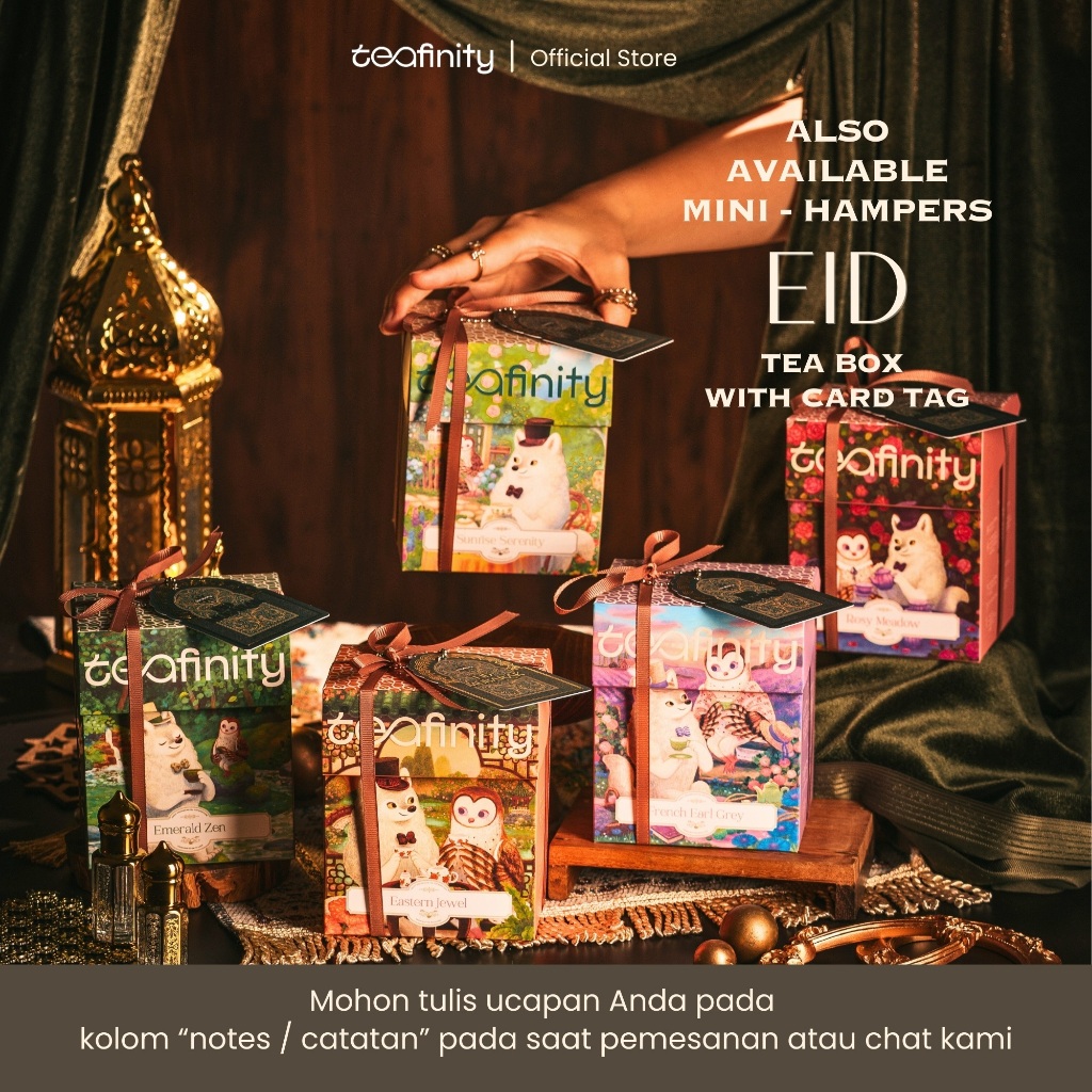 Jual Teafinity - Mini Hampers Tea Box with Card Tag Ramadan Lebaran ...