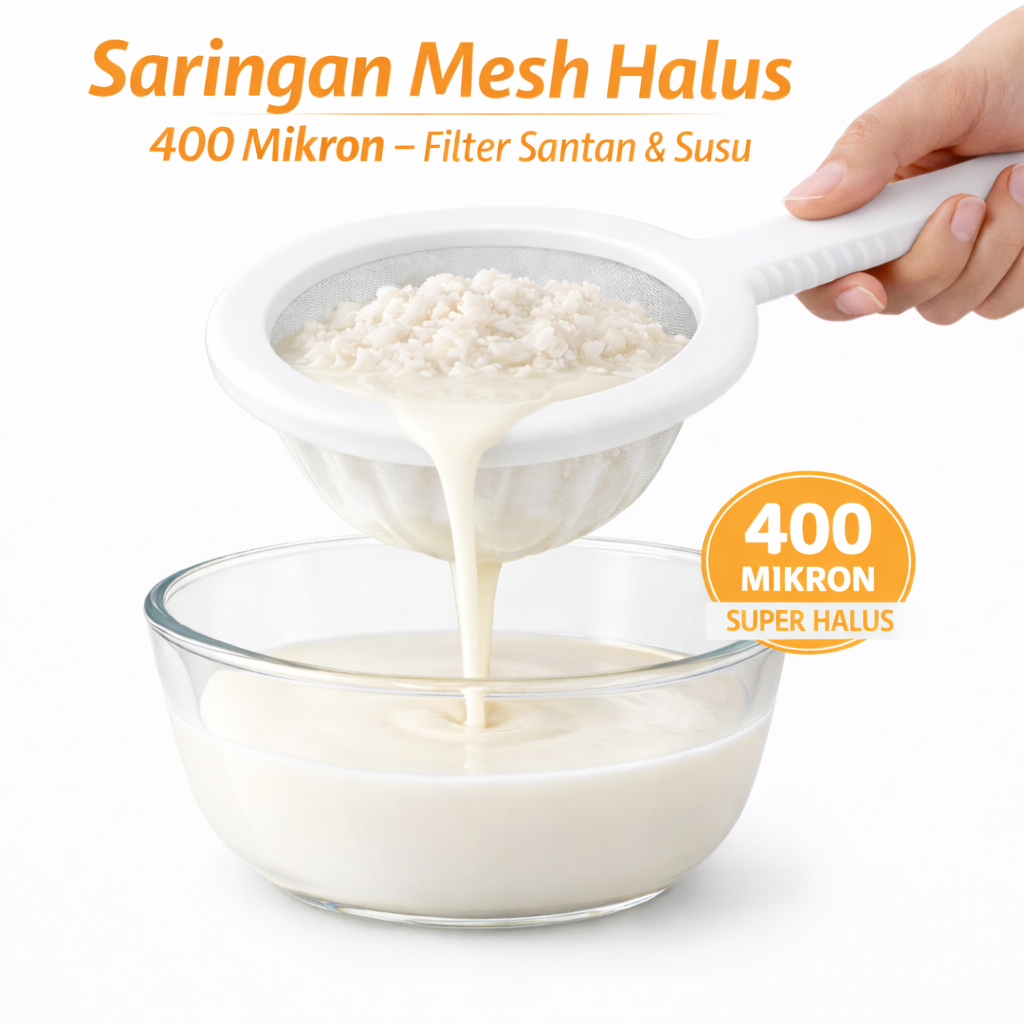 Jual Saringan Mesh Halus 400 Mikron - Filter Santan & Susu | Shopee ...
