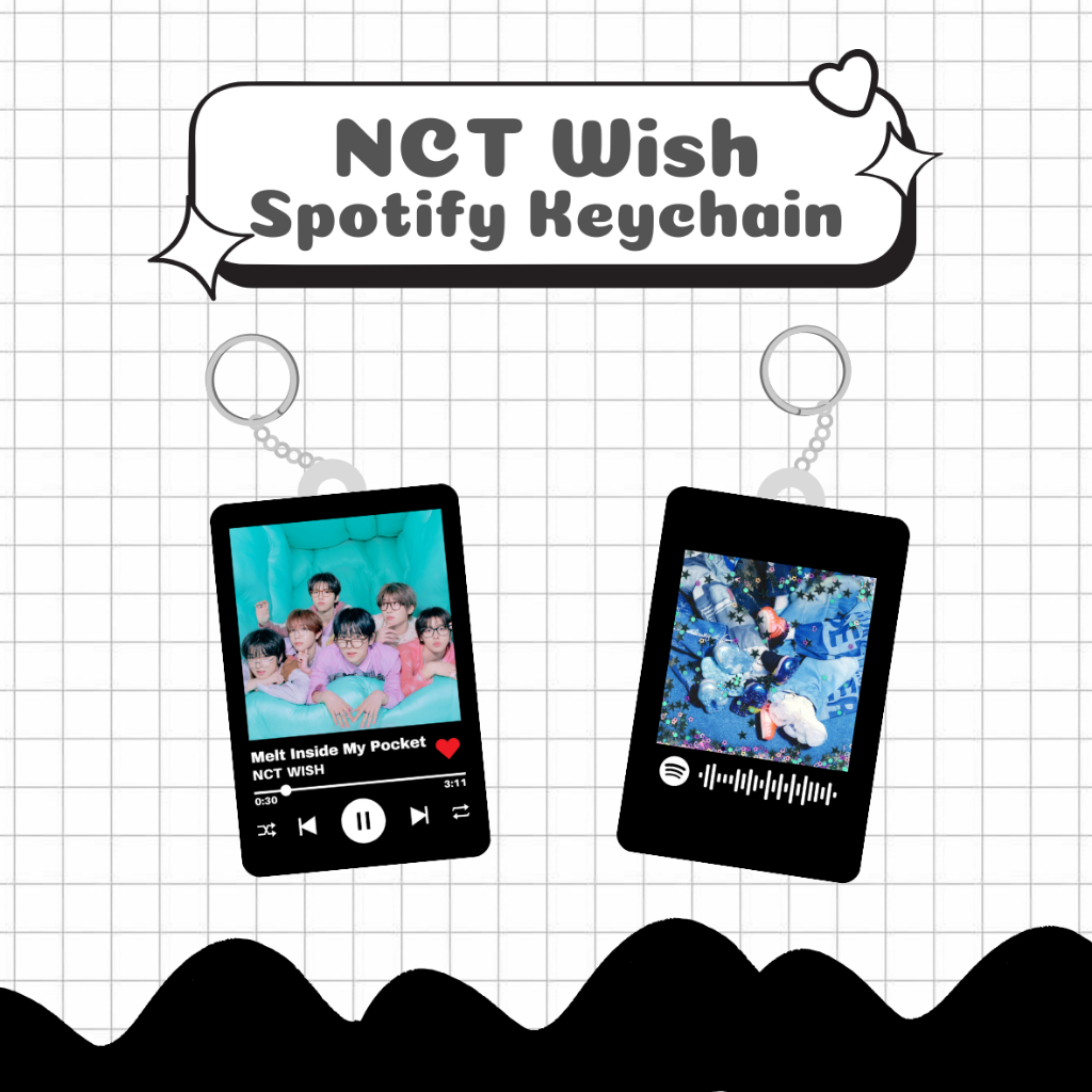 Jual Gantungan Kunci Spotify NCT Wish Melt Inside My Pocket Keychain ...