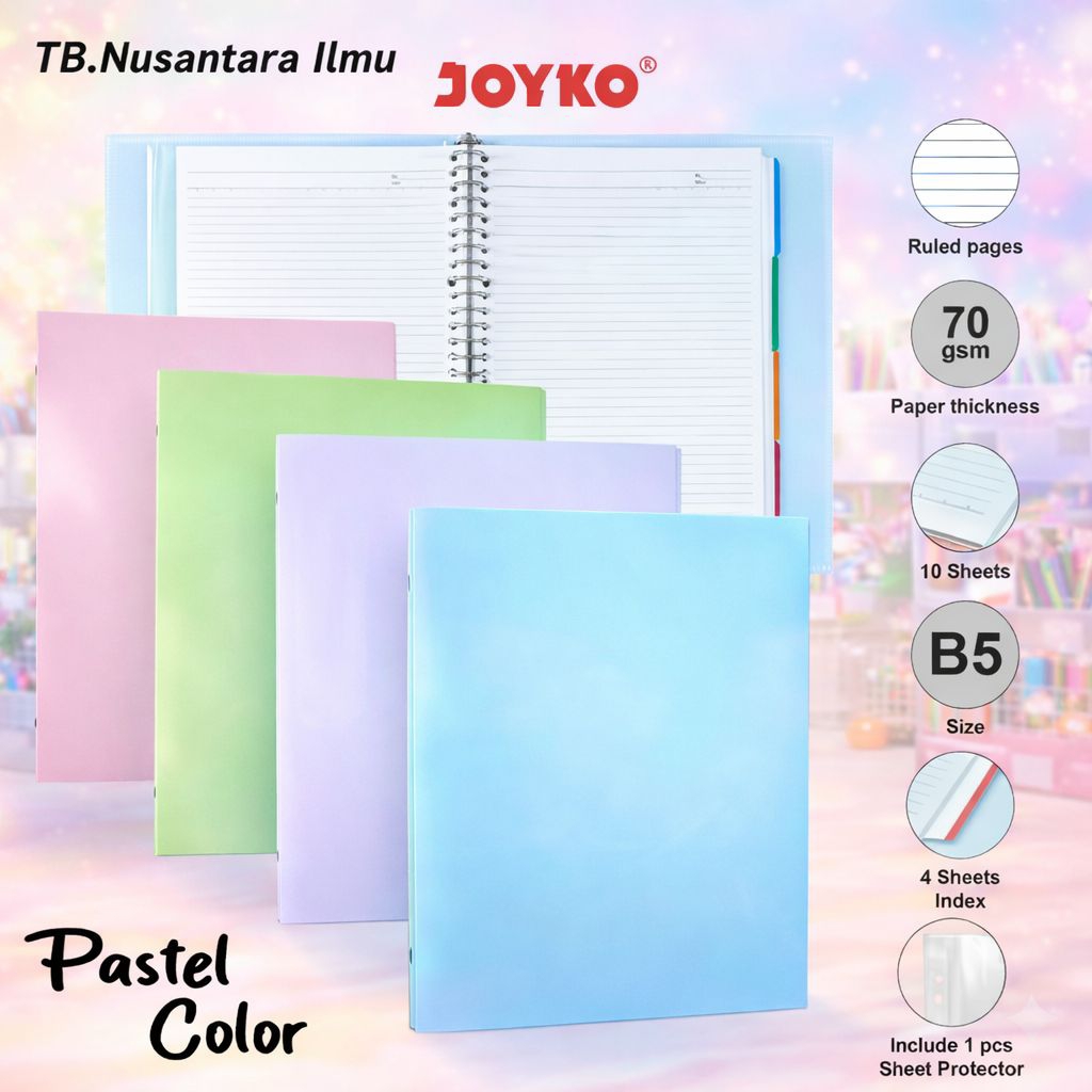 Jual Binder Besar B5 MHPT 143, Blue,Green,Pink,Purple /Binder Ukuran ...