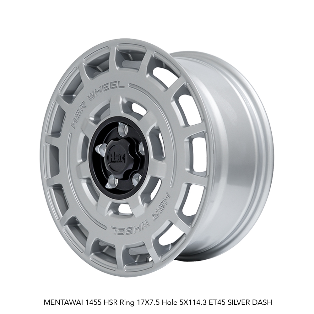 Jual Velg mobil rally look HSR MENTAWAI R17X7,5 SILVER Mobil Xpander ...