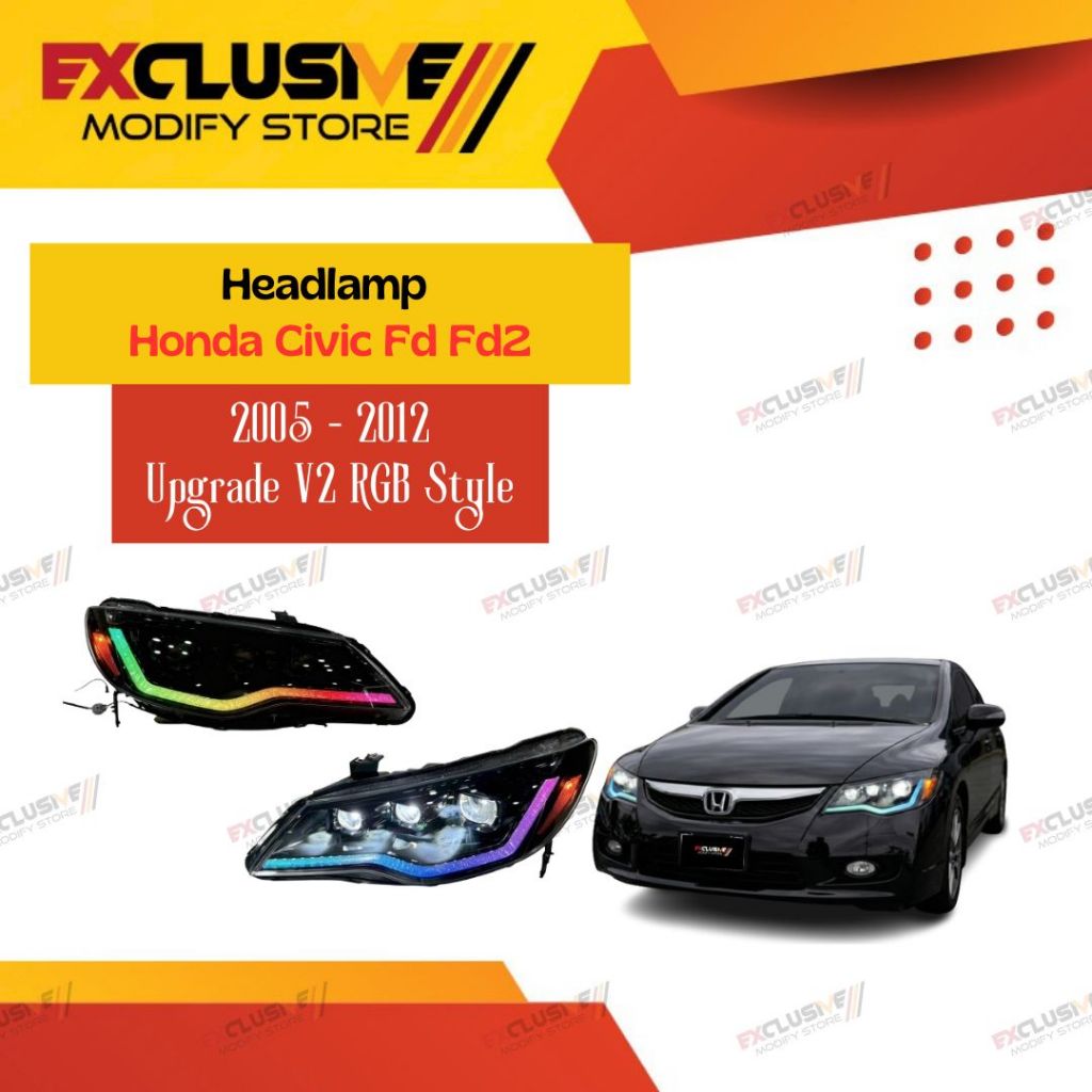 Juego De 4 Luces Traseras Con Reflector Para Honda Civic FD/FD2 Type R 2009-2011, Marca DEPO, Color Rojo
