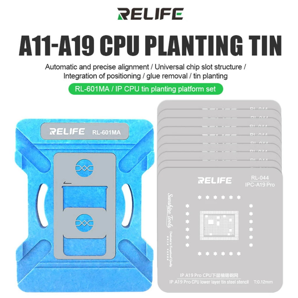 Jual CETAKAN CPU RELIFE RL-601MA FOR CPU A11-A19 PRO PLANTING TIN MOLD ...
