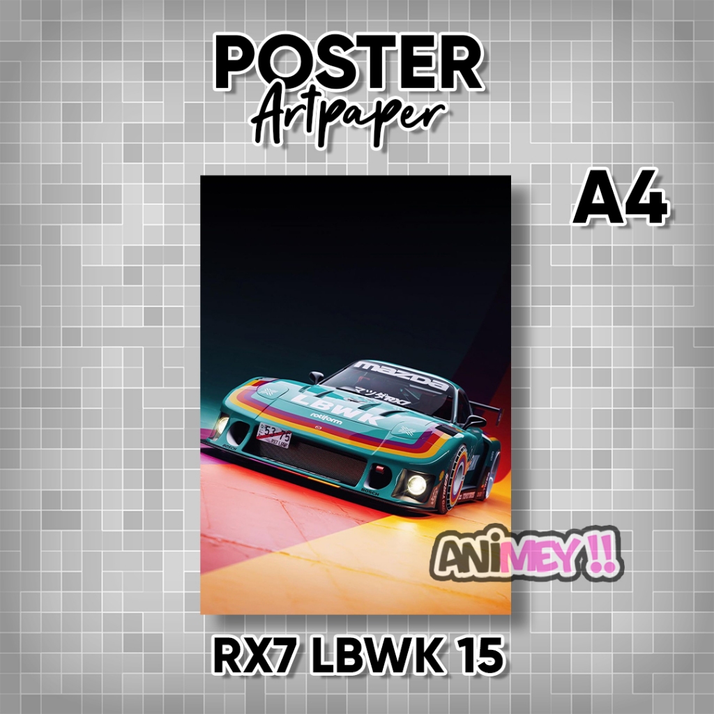 Jual Poster RX 7 LBWK Artpaper / Poster RX 7 Liberty Walk JDM A4 ...