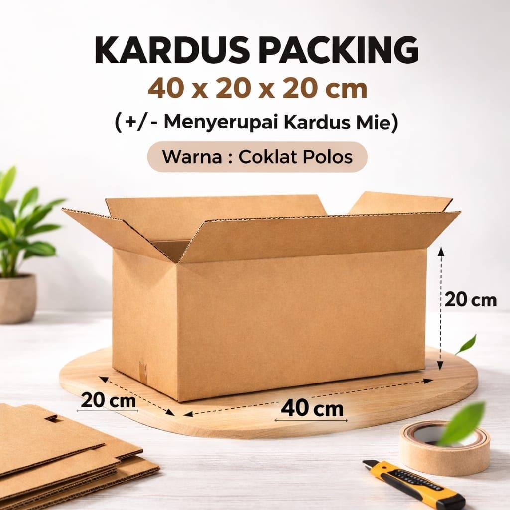 Jual Kardus Packing 40x20x20 cm - Karton Box Dus Kotak Packing Besar ...