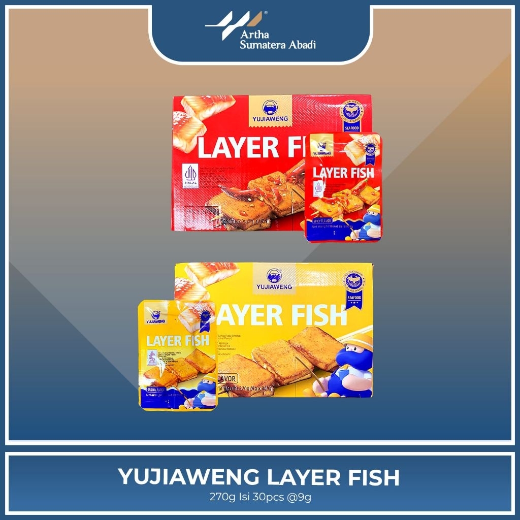 Jual YUJIAWENG LAYER FISH 270gr (1 box isi 30pcs) | Shopee Indonesia