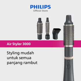 Philips Airstyler 3000 Catokan Curly Styling Mudah 5 Menit Rambut Indah Terlindungi 3 Aksesoris